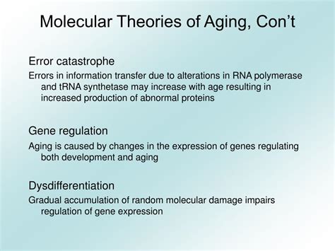 Ppt Theories Of Aging Powerpoint Presentation Free Download Id1366401