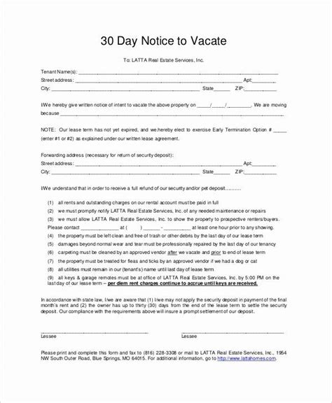 The landlord notice to vacate informs tenants to vacate the rental property and remove their and property management companies that they intend to vacate the rental property and return the keys within 30, 60, or 90 days. 40 Written Notice to Vacate Templates in 2020 | Employee ...