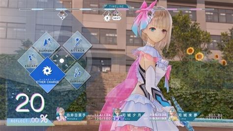 Blue Reflection Battle Gameplay Details Revealed Rice Digital