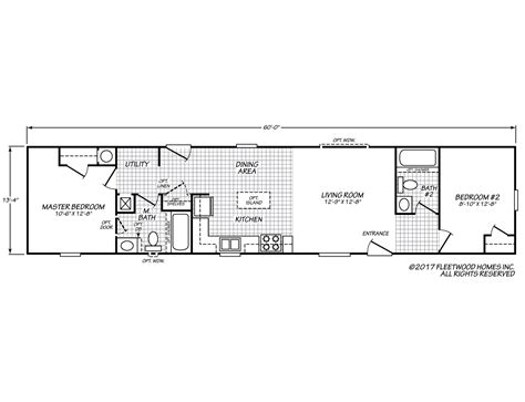 Eagle 14602sfleetwood Homes Fleetwood Homes Floor Plans Fleetwood