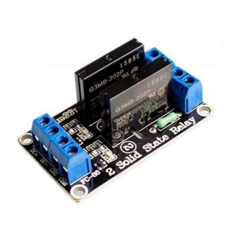 5v Dc 2 Channel Solid State Relay Board For Arduino Devobox