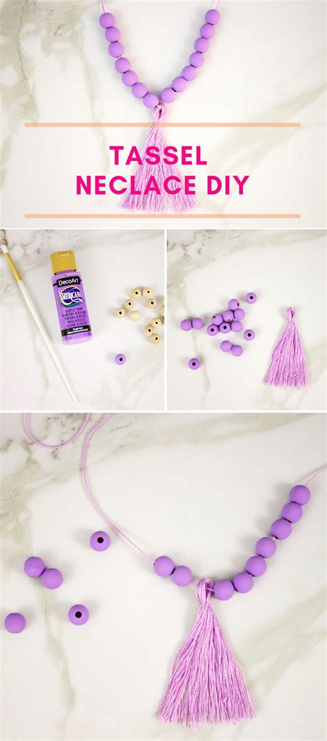 Colorful Tassel Necklace Diy A Subtle Revelry