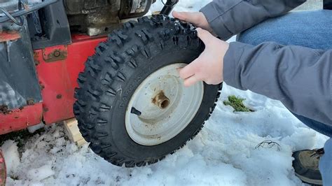 How To Fix A Flat Or Leaking Tubeless Snowblower Tire YouTube