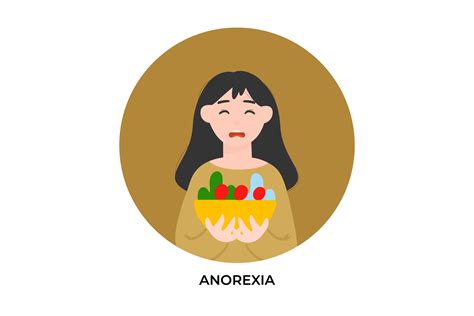 Illustration Mental Health Anorexia Graphic By Uppoint Design