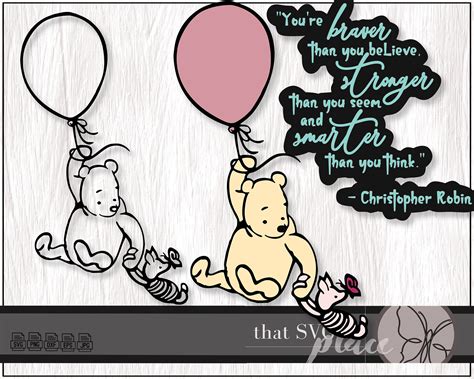 Classic Winnie The Pooh Piglet Svg Eps Png Classic Pooh And Etsy Canada