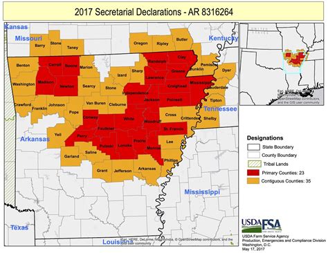 Disaster Map The Usda Has Declared 23 Counties In Arkansas Flickr