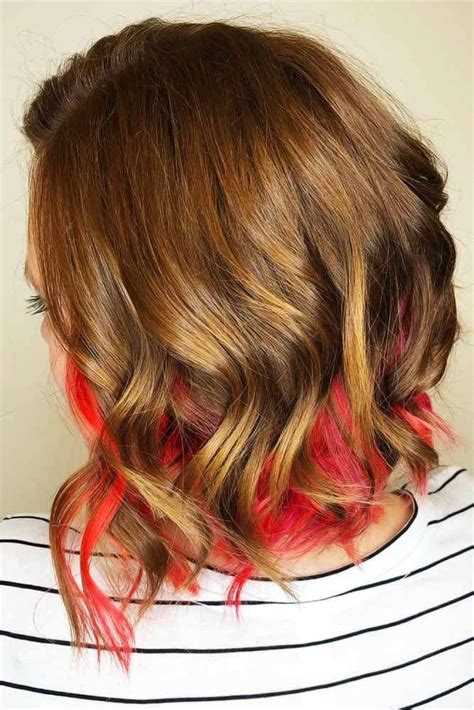 40 Refreshing Peekaboo Hair Ideas Spice Up Your Color And Keep It