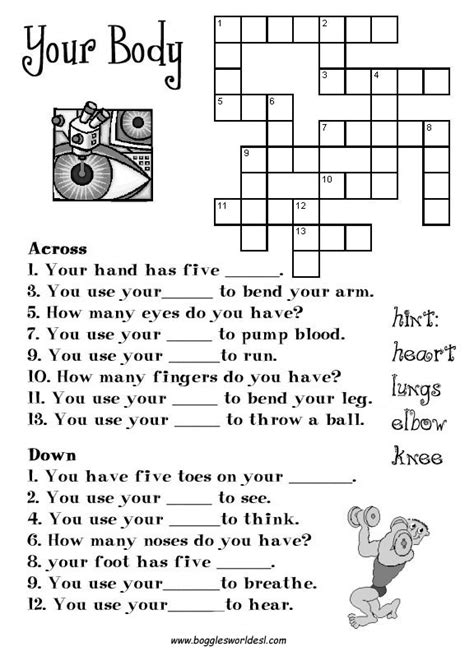 Oberer H Her Papst Schl Gerei Easy English Crossword Puzzles Printable Sendung Ausrufezeichen