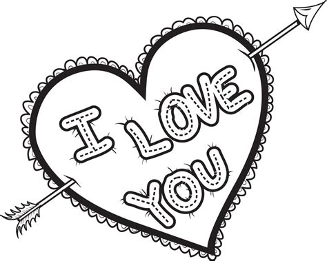 Check out our malvorlage selection for the very best in unique or custom, handmade pieces from our shops. Printable I Love You Heart Coloring Page for Kids - SupplyMe