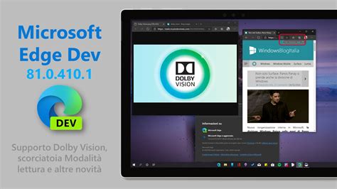 Microsoft Edge Dev Introduce Il Supporto Dolby Vision E Altre Novità