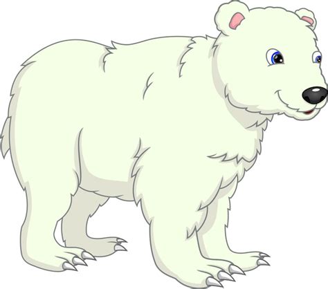 Premium Vector Cute Polar Bear Cartoon Sitting