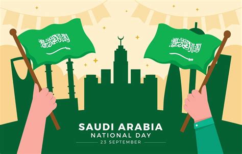 Saudi Arabia National Day Greeting Card 3091955 Vector Art At Vecteezy