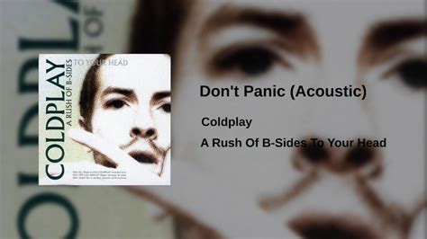 Coldplay Dont Panic Acoustic Youtube