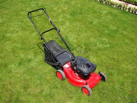 Lawn Mower In Grass Stock Photo Image Of Wire Cambric 5904854