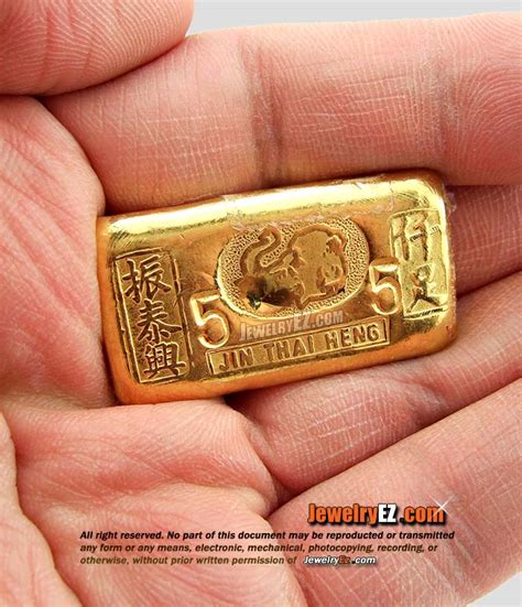 ทองคำแท่งยี่ห้อ จิ้นไถ่เฮง น้ำหนัก 76.20กรัม (5บาท) - Engnamheng