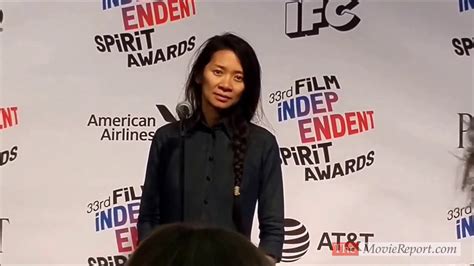 The Rider Director Chloé Zhao Backstage At Film Independent Spirit Awards March 3 2018 Youtube