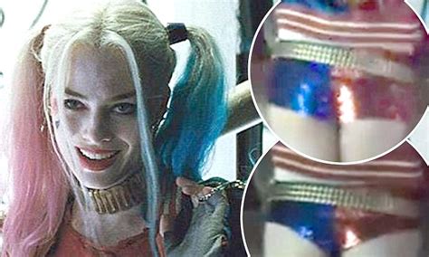 Suicide Squad Bosses Hit With Claims Harley Quinns Costume Was Digitally Altered Daily Mail