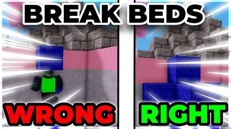How To Actually Break Beds In Roblox Bedwars Youtube