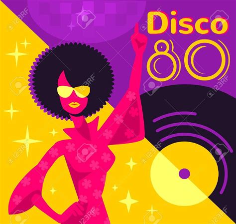 retro 80s disco poster vector flat illustration stock vector 52396576 80s poster dance