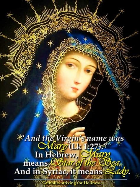 What Does The Name Mary Mean Catholics Striving For Holiness