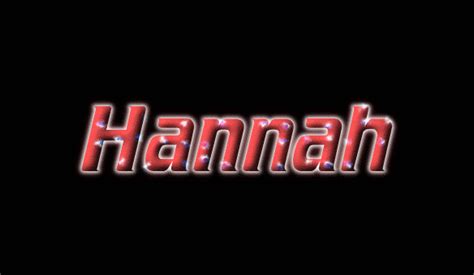 Hannah Logo Free Name Design Tool From Flaming Text