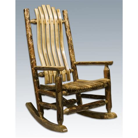 These lovely and functional rocking chair living room are available at enticing offers and discounts. Montana Woodworks® Glacier Country Log Rocking Chair - 199388, Living Room at Sportsman's Guide