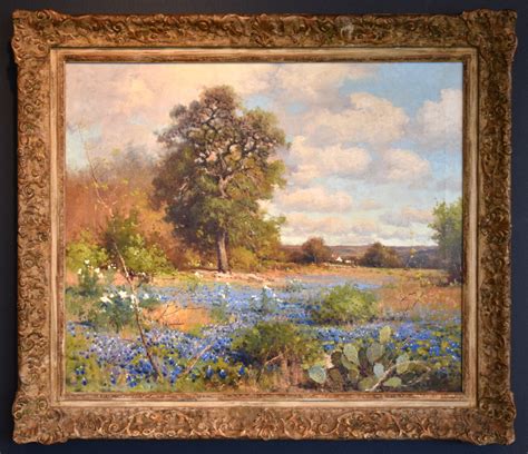 Robert Wood G Day Bluebonnets 1575 Texas Art Vintage