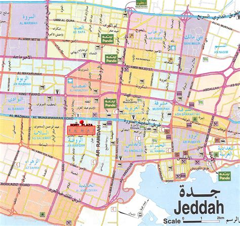 Jeddah City Map Printable
