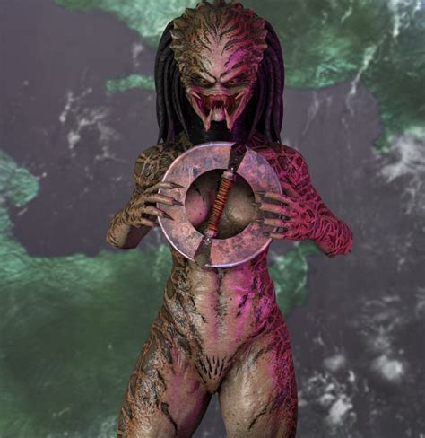 Rule 34 3d Alien Alien Girl Female Nude Predator Predator Franchise Pubic Hair Pussy Reptile