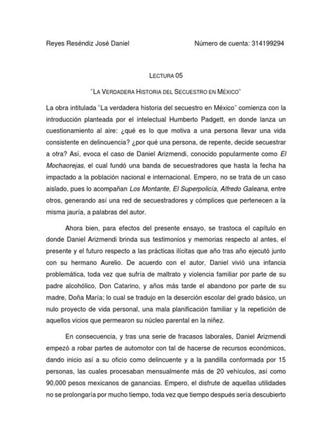 lectura 05 la verdadera historia del secuestro en méxico pdf méxico derecho penal