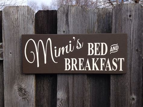 Personalized Bed And Breakfast Sign Mothers Day Ts For Cooks