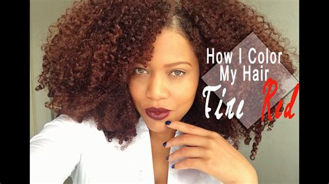Herbs to dye dark brown hair or black hair. How I Color My Natural Hair At Home | Naturtint Fire Red ...