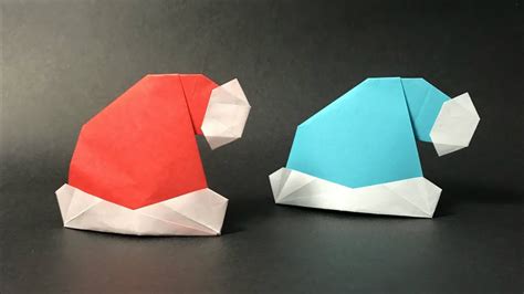 Origami Santa Claus Hat Christmas Youtube