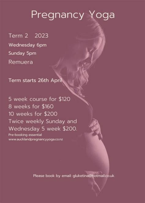 Yoga Course Dates And Costs Pregnancy And Postnatal Yoga Auckland