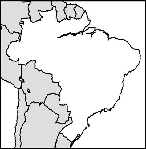 28 Blank Map Of Brazil Maps Database Source