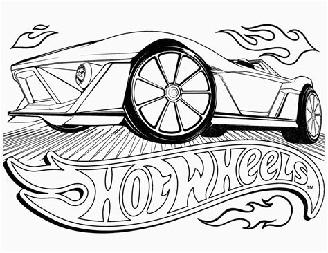 Hot wheels coloring pages punch it coloring4free. Hot Wheels Pose Coloring Pages For Kids #fwc : Printable ...