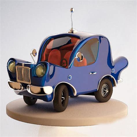 Car Cartoon 3d Asset Cgtrader