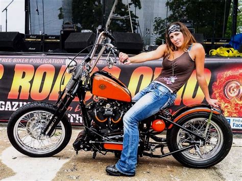 Hot Biker Girls Harley Davidson Chopper Harley Davidson Harley
