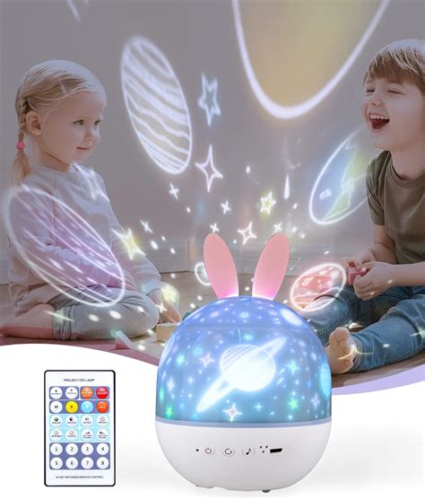 Girls Night Lights Projector For Kids With Timer And Music Mokoqi Star