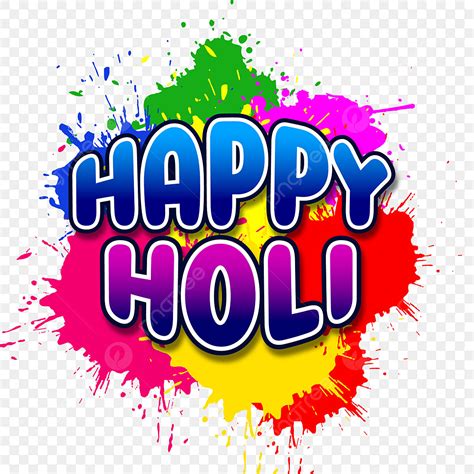 Happy Holi Clipart Vector Happy Holi Colorful Creative Text Effect