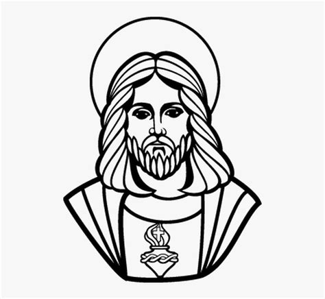 Catholic Church Drawing Jesus Free Transparent Image Easy Face Easy