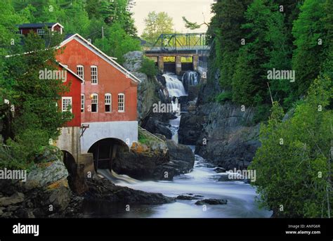 Mill And Waterfall St George New Brunswick Canada Stock Photo Alamy