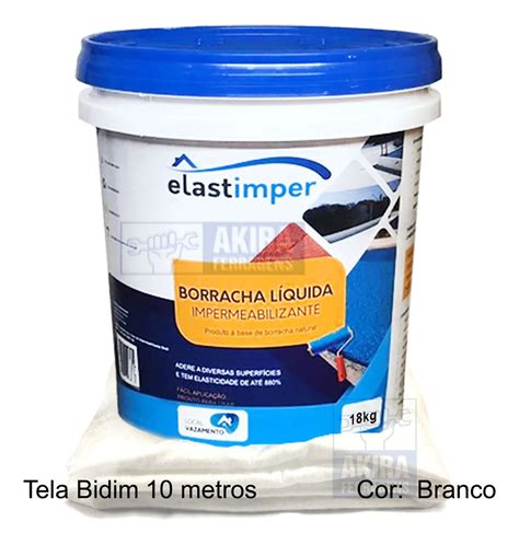 Borracha Liquida Elastimper Kg Impermeabilizante Laje Telh Mercado