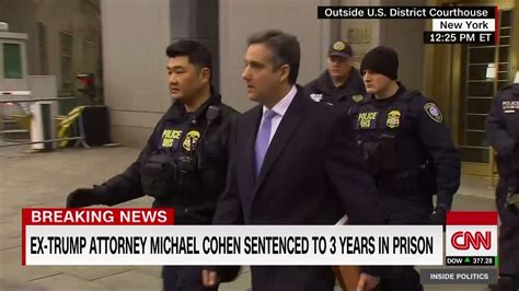 Live Updates Michael Cohen Sentenced To 3 Years In Prison