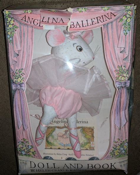 Angelina Ballerina Doll And Book Set Plush Toy Brand New Opened Box Rare Htf Nib 1901318188