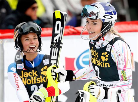 Lindsey Vonn Gegen Lara Gut Das Fotofinish Der Besten Skifahrerinnen Tageswoche