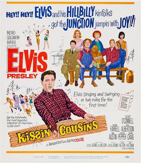 Kissin Cousins Us Poster Elvis Presley Sitting On Bench From Left