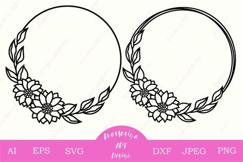 Collage Visual Arts Craft Supplies And Tools Floral Frame Svg Svg Files