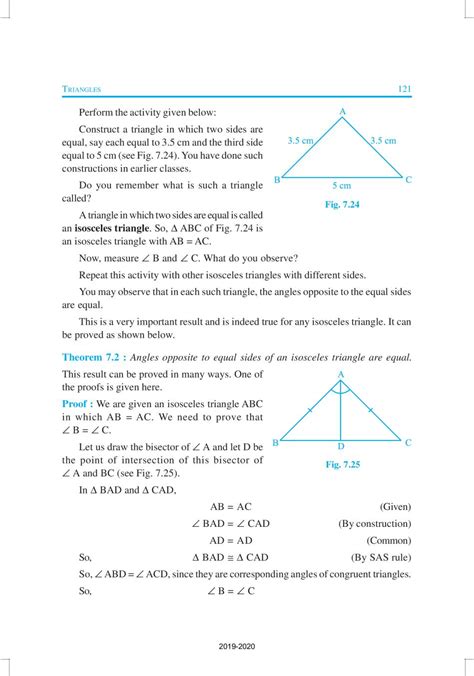 Ncert Book Class 9 Maths Chapter 7 Triangles