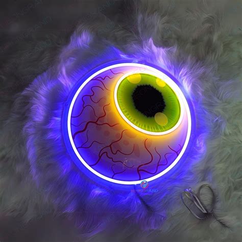 Creepy Eye Neon Sign Halloween Led Light Neongrand